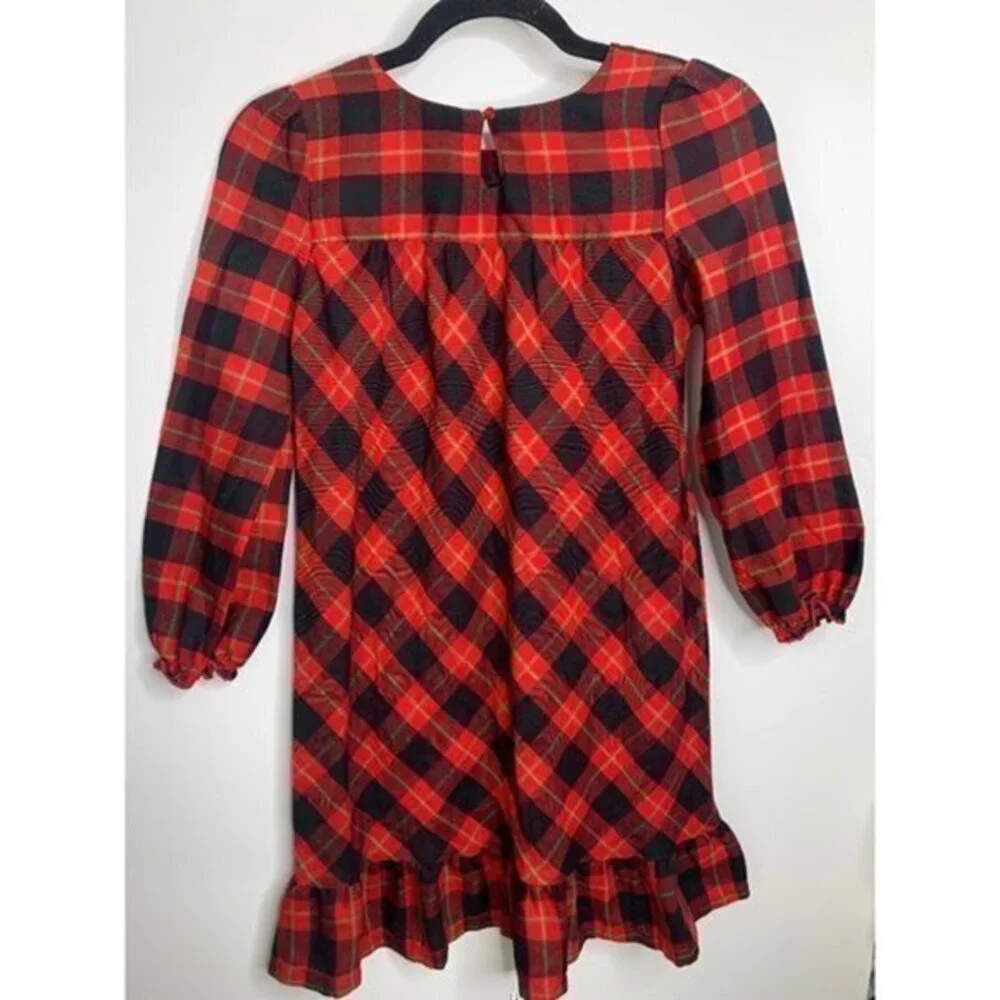 Disney Minnie Mouse Holiday‎ Plaid Nightshirt for Girls Dress Sz 7/8 - Picture 9 of 10